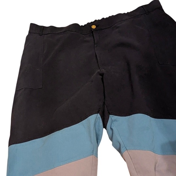 Big Bud Press Blue Colorblock Work Pants 6XL Made in LA Cotton Twill Unisex